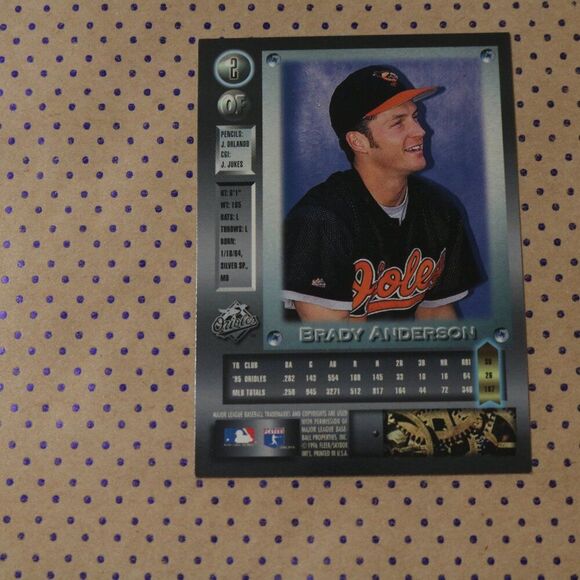 Brady Anderson #2 Baseball Card - Picture 2 of 2